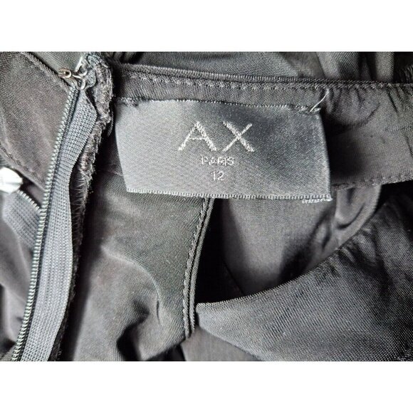 AX Paris Black Halter Maxi Dress, Size 12 - Ruched Draped Evening Gown - Picture 9 of 13